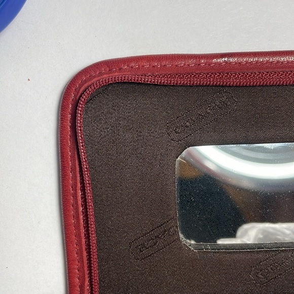 Vintage Coach chubby Red Leather Case - Picture 9 of 12